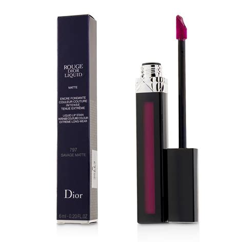 dior rouge liquid lip stain savage matte dark raspberry|Dior liquid lipstick.